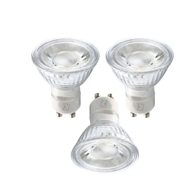 led indoor lighting mr16 gu10 5w dimmable glass housing spotlight