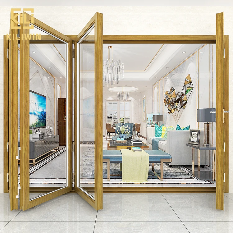 Accordion Folding Doors Manufacturer Antique Design 4 Panel Temper Accordion Folding Doors Manufacturer