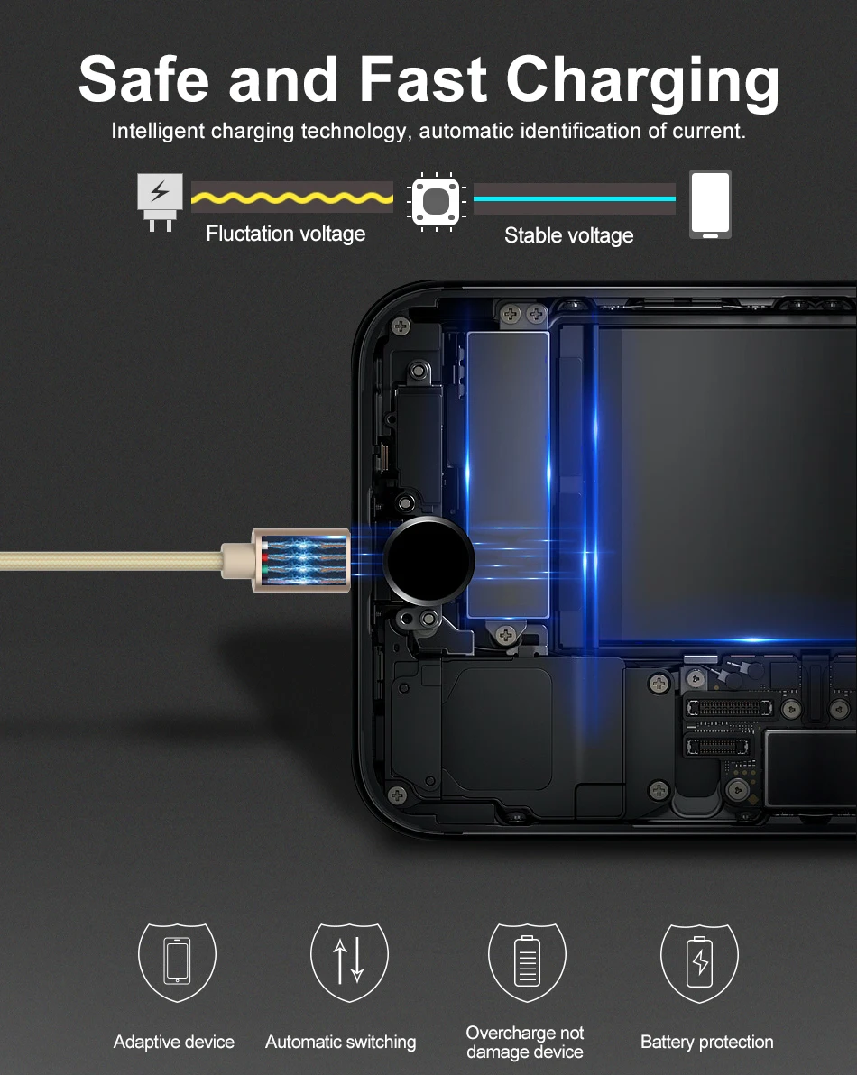 Jellico KN-10 USB Mobile Accessories MFI Certified Mobile Data Cable Charging Cable For Iphone