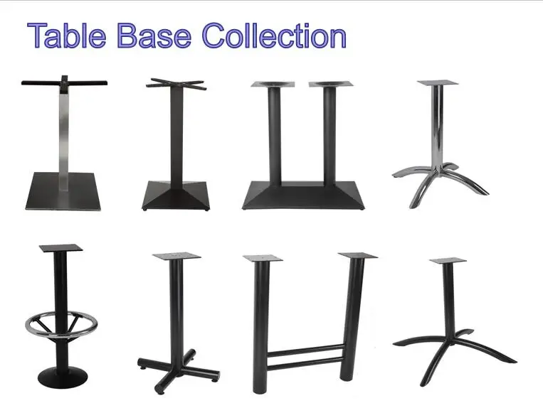 Modern Restaurant Dining Table Bases Factory Chrome Dining Table Base