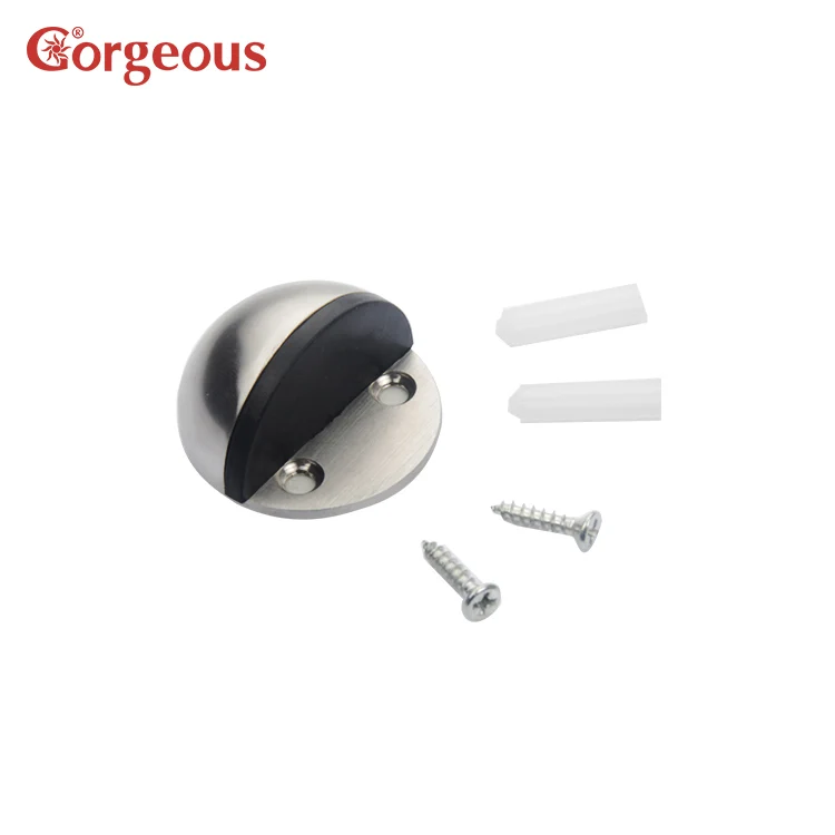 201 Stainless Steel Rubber Shower Door Stopper Rigid Door
