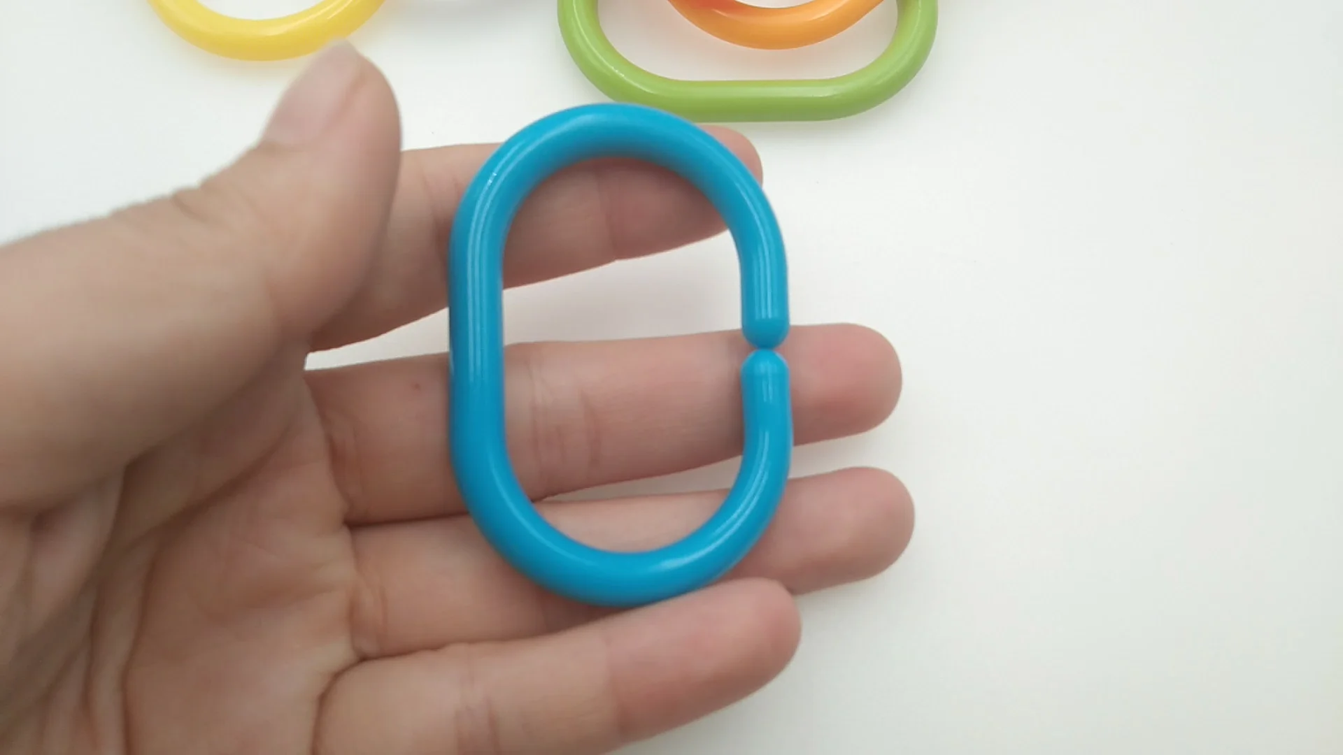 Fine Motor Skills Educational Linking Toys Open Ring C Shaped Plastic