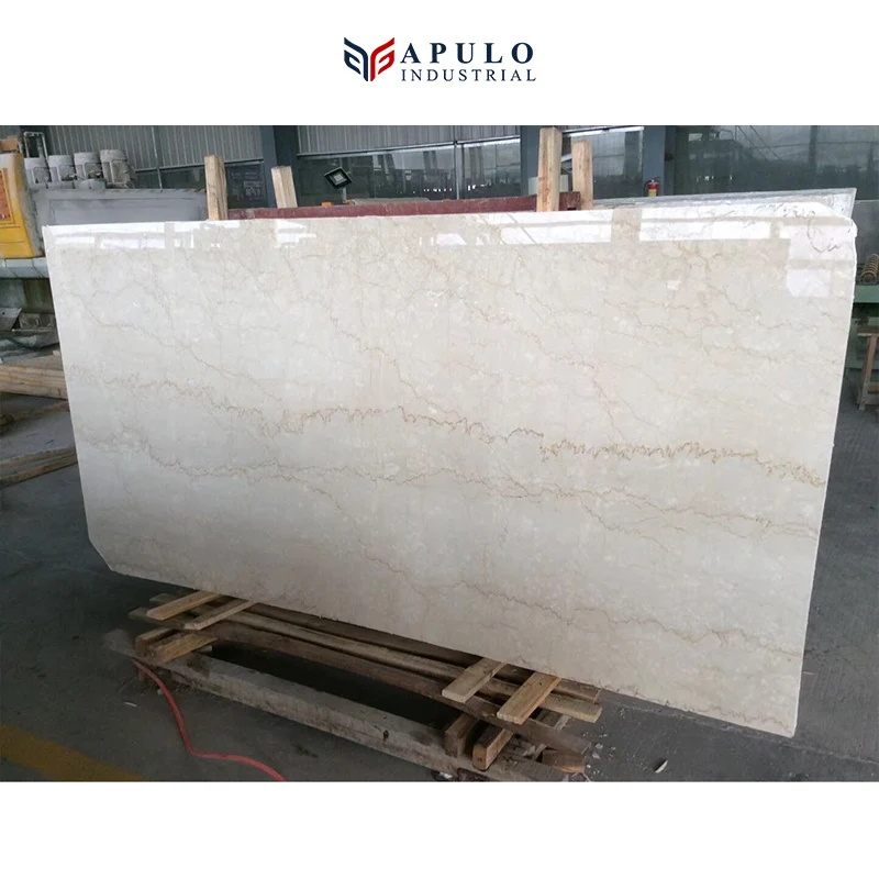 New Classic Royal Beige Rose Cream Marble Slab from China 