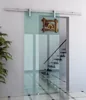 Multi-functional hot-selling American classical sliding tempered glass door with stainless steel hardware