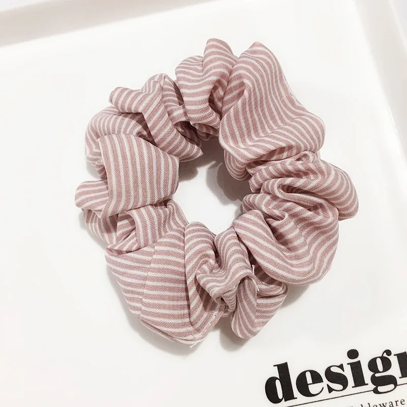 Latest Design Korean Ribbon Good Quality Elastic Hair Scrunchies For