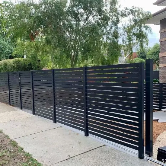 Aluminum Fence And Gates Solid Metal Fence Panels Iron - Buy Aluminum ...