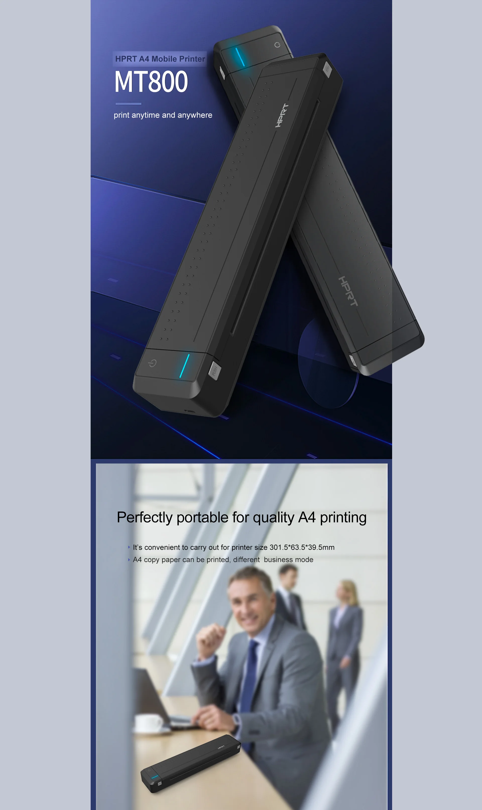 mobile printer a4 paper