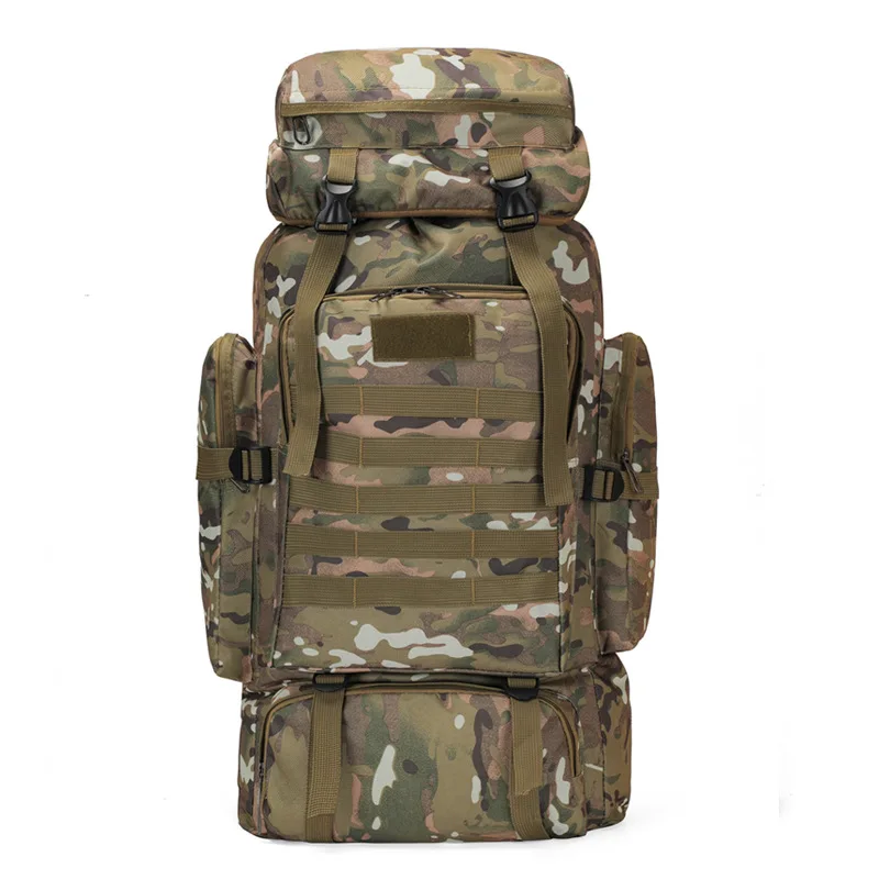 70L 80L Camping Hiking Tactical Backpack Molle Rucksack Waterproof Traveling Daypack for Trekking Hunting supplier