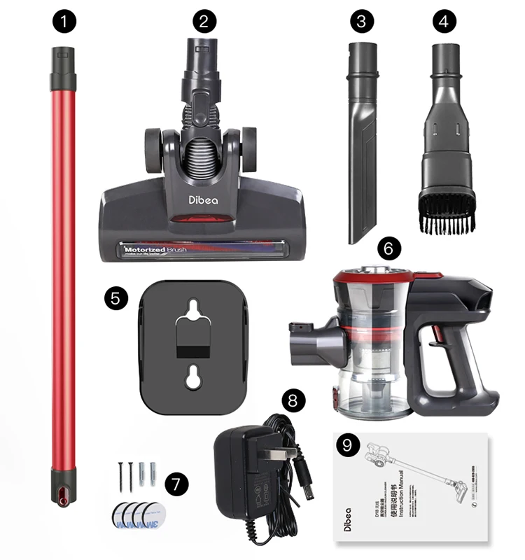 Dibea D18 Pro Battery Rechargable Cordless Vacuum Cleaners With Bed