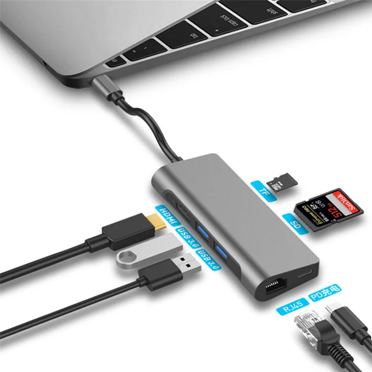 USB  C Hub type c adapter with 4K/2K for MacBook