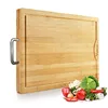 High quality heavy duty chopping board cutting with metal handle serving tray