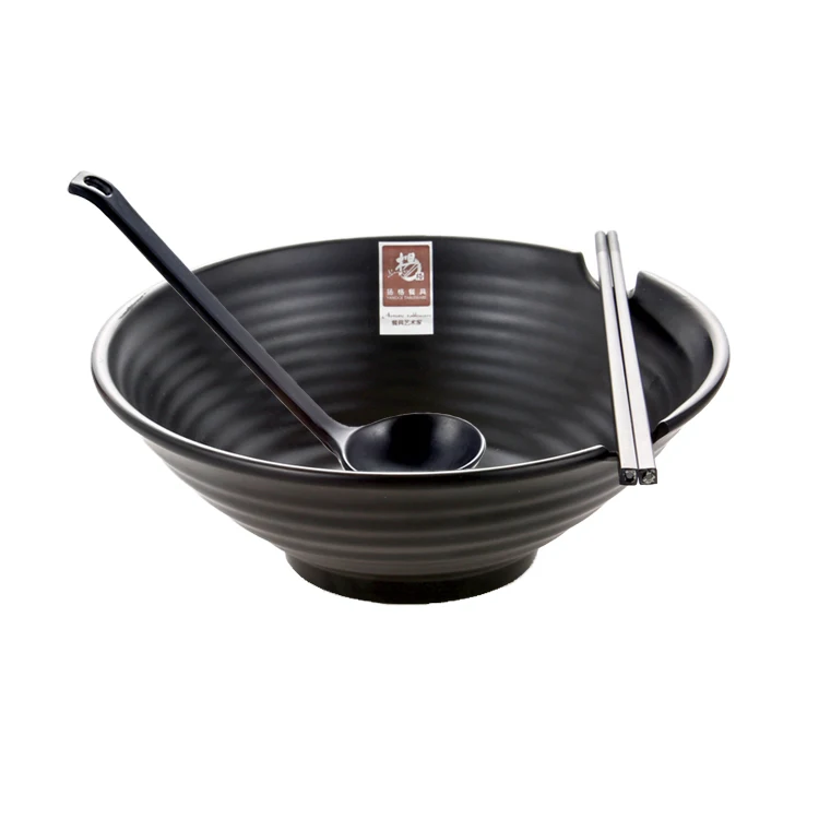 Wholesale Custom Black Large Melamine Japanese Ramen Noodle Bowl Buy