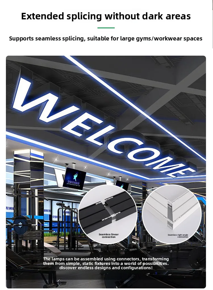 product creative led letter shape pendant light personalized custom gym boxing studio decorative light for living room-10