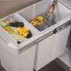 pull out design soft-closing dustbin trash bin