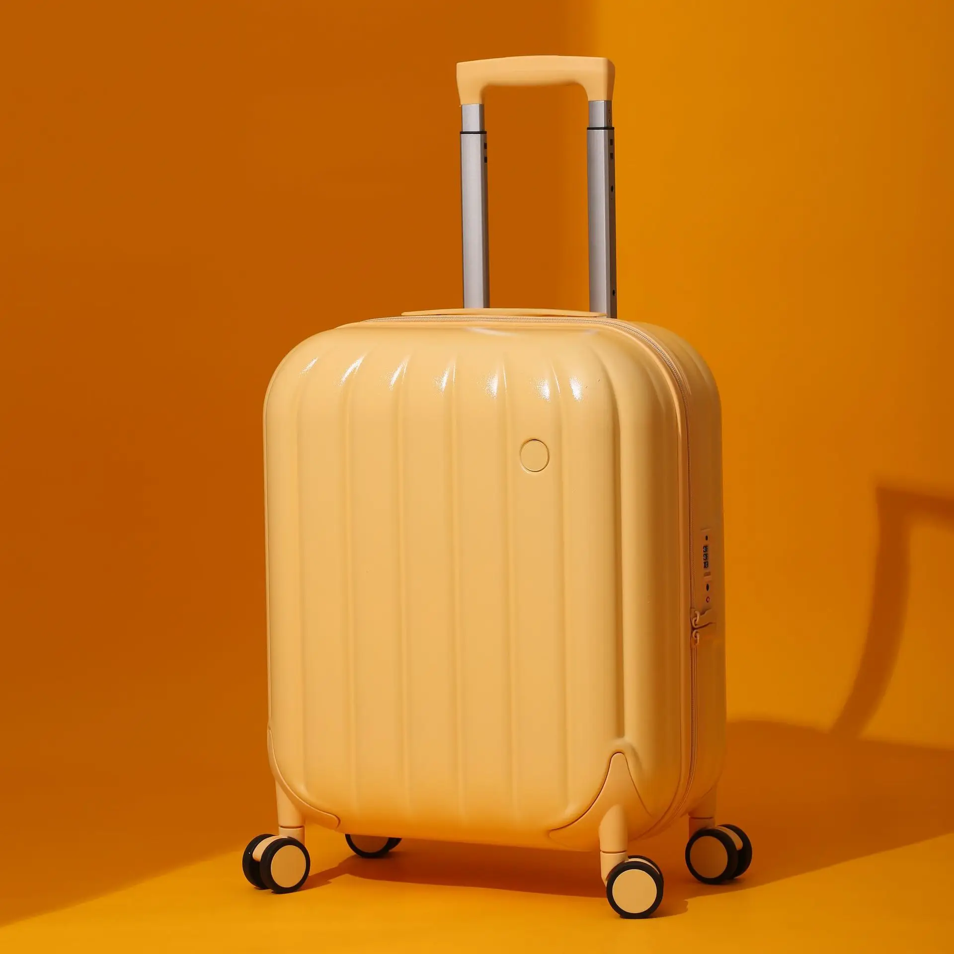 product 20 inch new pumpkin bubble box pc hard case childrens password lock universal spinner wheel travel trolley case waterproof-18