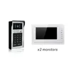 XSL-V70F-IDS-1V2 Popular 7'' TFT-LCD screen password and rfid keyfob unlock intercom system for 2 apartments