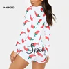 MGOO Custom Design Sexy Polyester Spandex Onesie Pyjamas All Over Printing Pajamas Romper