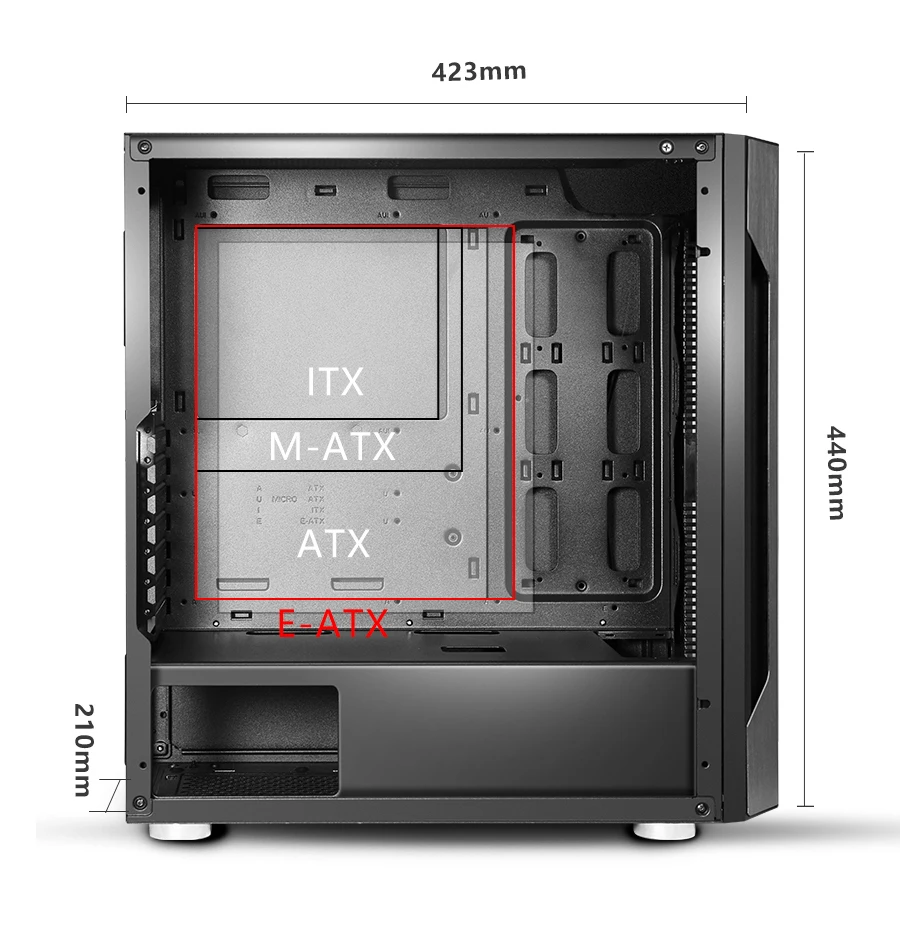 Ti 2080 Aluminum Panel Atx Computer Case Power Train Pc Case Buy Atx