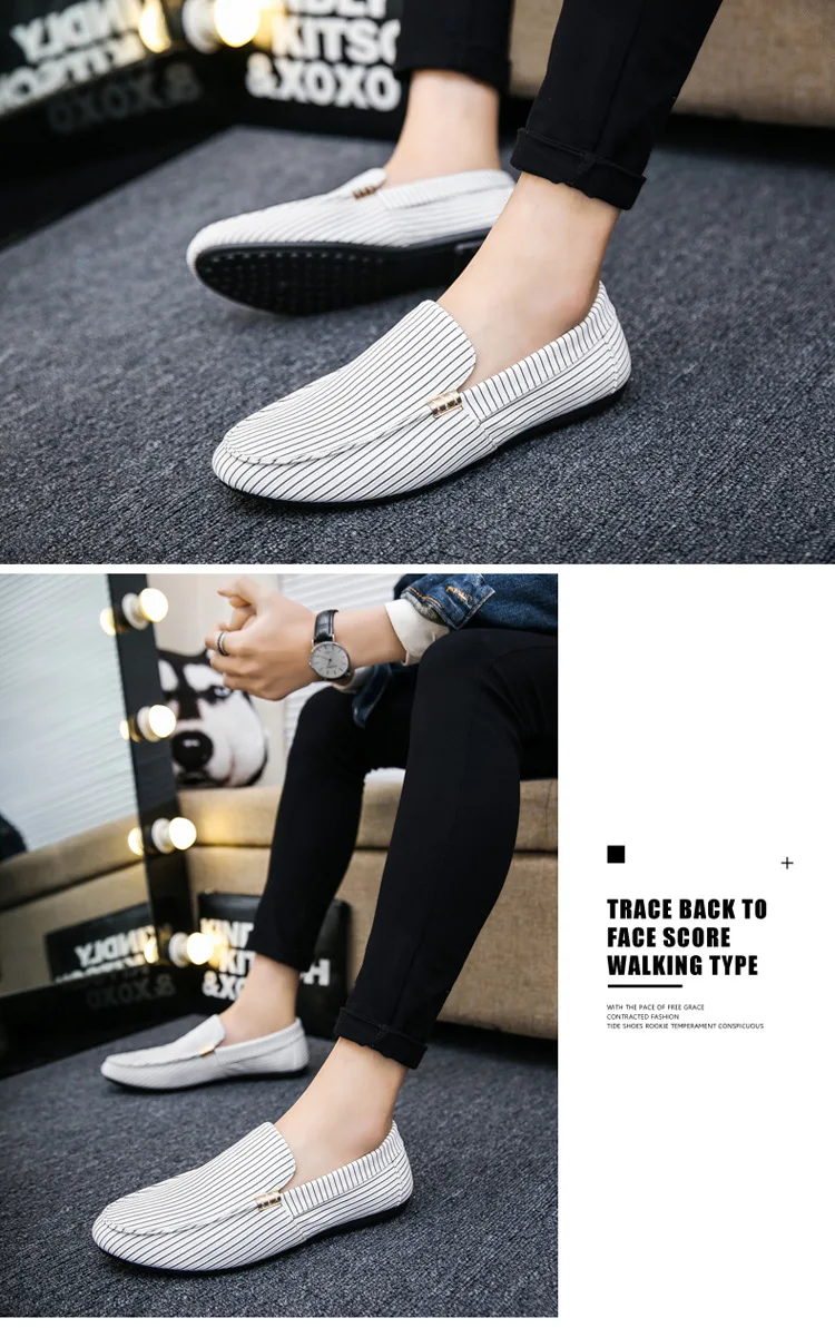 2019 Spring New Men's Shoes Lazy People Hot Shoes Foot Bean Shoes Men's ...