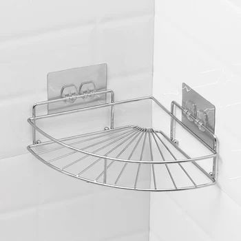 Convenient Ironbath Shower Rack Adhesive Corner Bathroom Shelves Ironbath Shower Rack Adhesive Corner