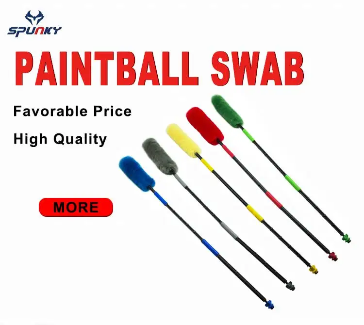 Wool Paintball Barrel Single Swab Squeegee Buffer Cleaning Swab Accessories 