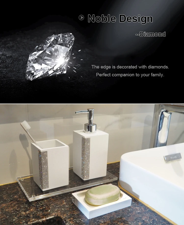 2 resin bathroom set