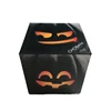 OEM Printing Black Magnetic Foldable Paper Box For Halloween Gift Present