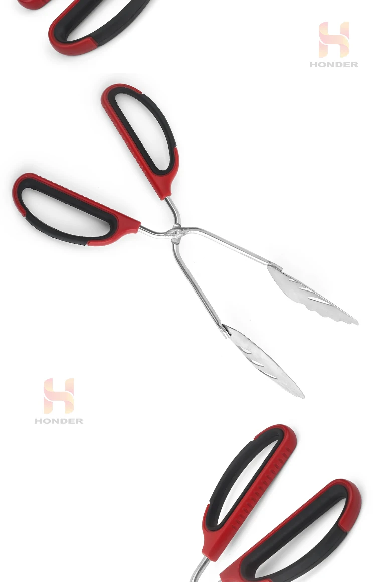 Bbq Tongs Stainless Steel Barbecue Grill Accessories Kitchen Scissor