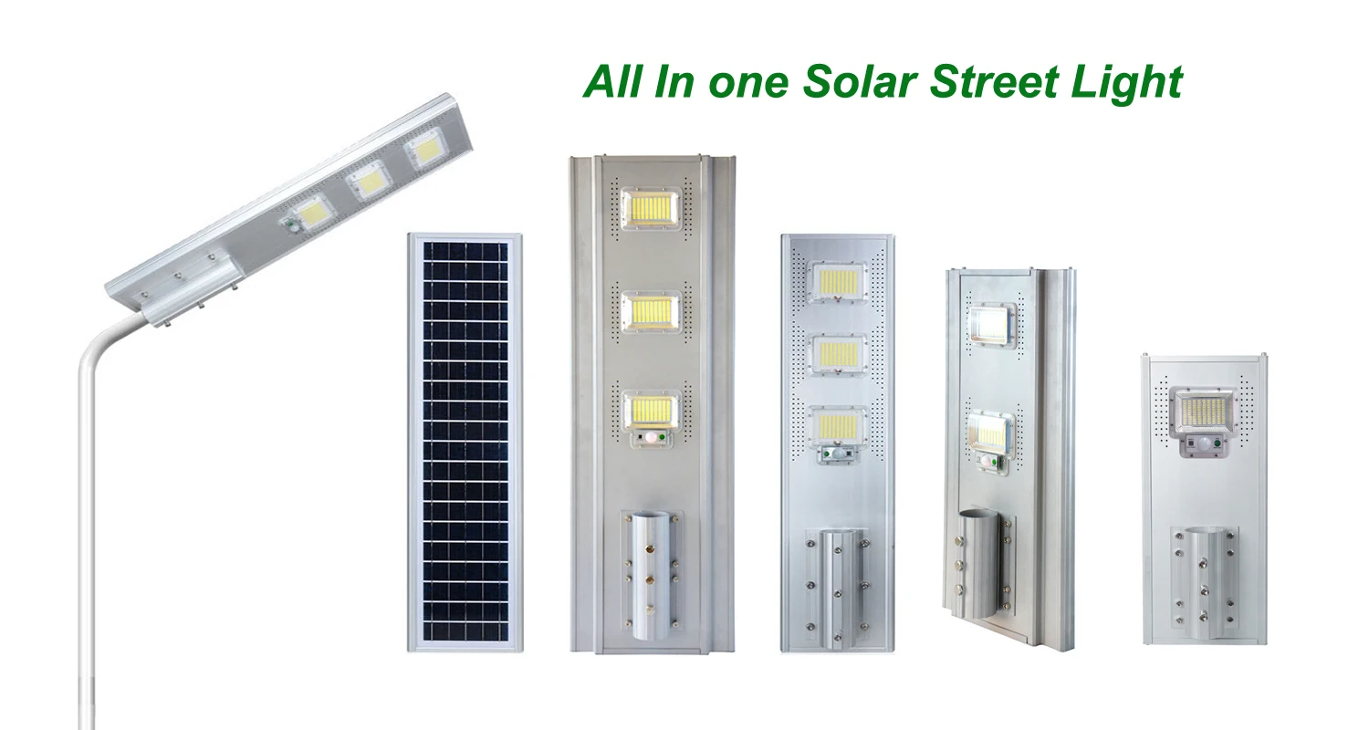 Battery Backup Integrated Solar LED Street Light, IP66 Waterproof 50W 100W 150W 200W 300W All in One LED Solar Stree Light