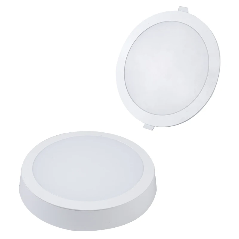 PC housing 5W 9W 12W 15W 22W 28W 2 in 1 backlit round LED Panel Light