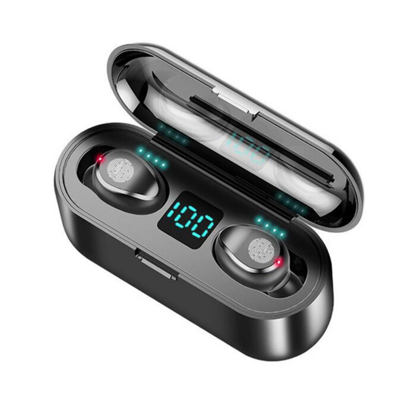 F9 TWS Wireless Earbuds Headphones Touch Button Bluetooth 5.0 Audifono TWS Headset HIFI Mini In-ear Waterproof Earphone