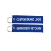 custom remove embroidery before airline flight keyring