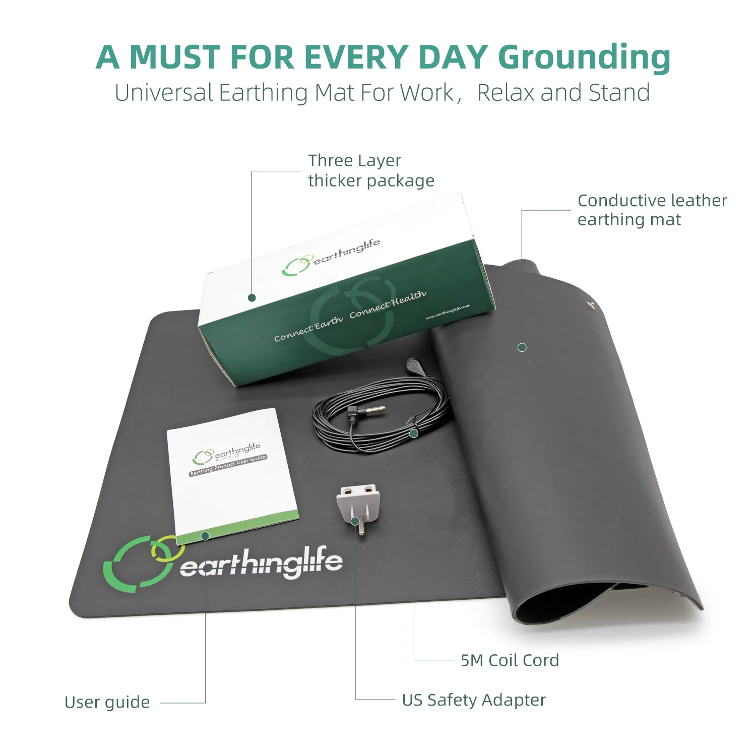 Grounding Mat Earthing,Improve Energy,Sleep Assist Earthing Mat