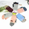 Five-fingered Gloves Female Winter Korean Edition Sweet Beauty Student Writing, Riding, Cold-proof, Thickening and Warming Touch