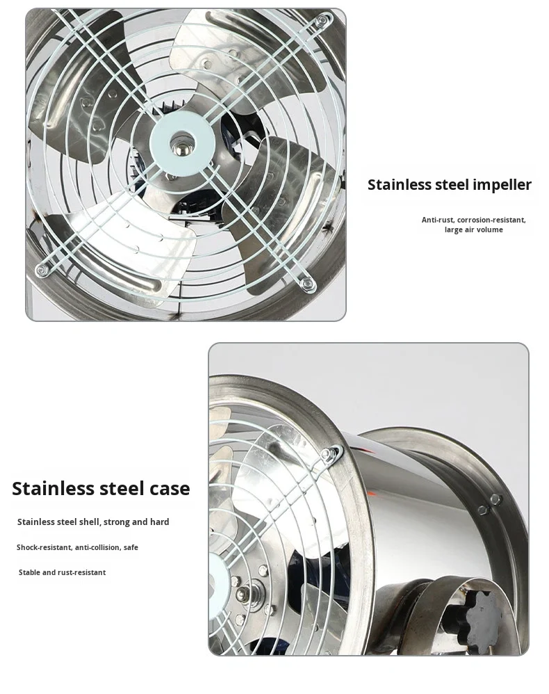 Stainless Steel Exhaust Fan, 304, Wall, Axial - detail 24