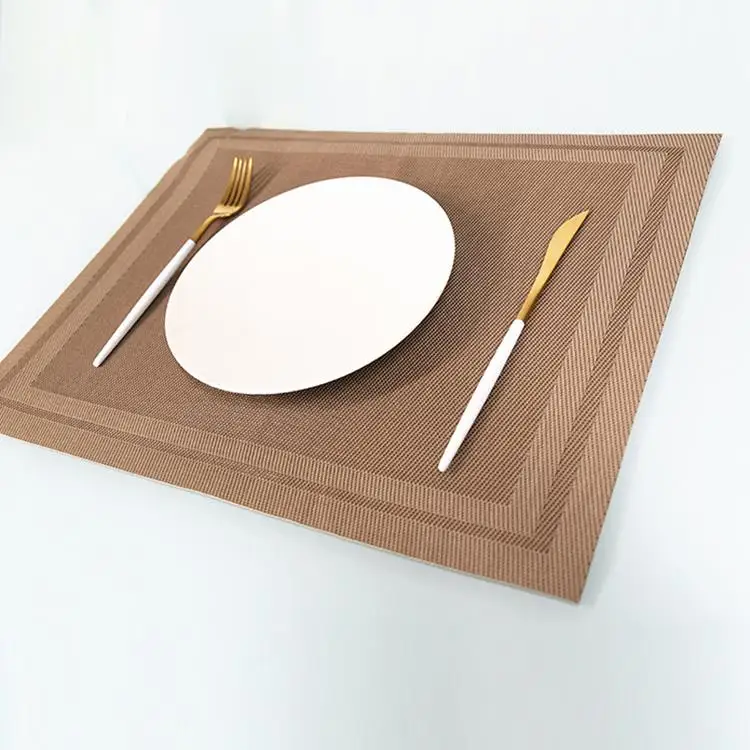 Good Price Woven Table Mat Washable Resistant Antiskid Bulk Plastic