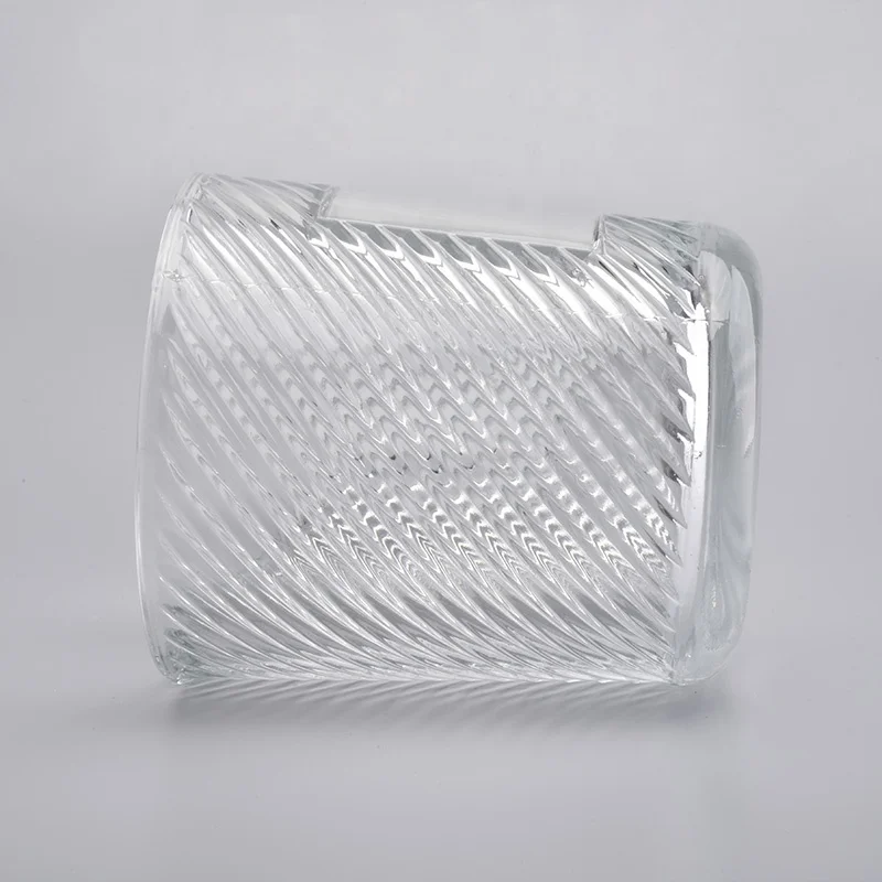 Empty Candle Crystal Vessel Container Glassware