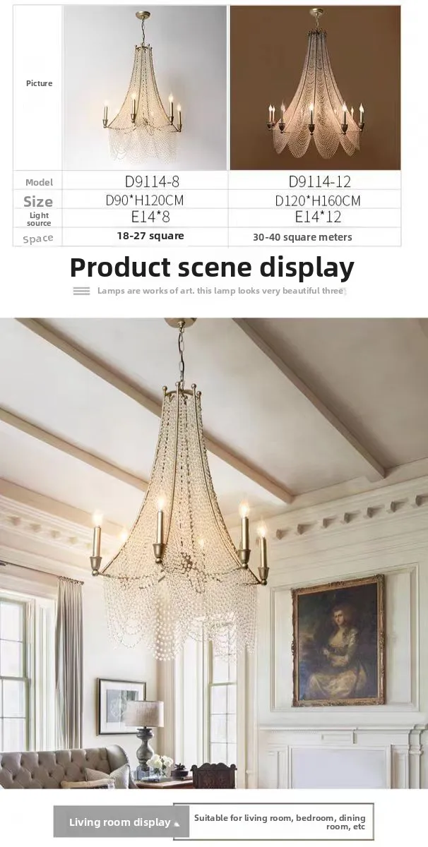 product high quality living room modern luxury lights lighting chandeliers ceiling luxury crystal beads chandeliers pendant lights-2