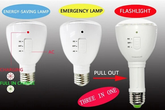 Hot Sale 4 W Adjustable With On Off Switch Remote Control E27 E26  Rechargeable Emergency Lamps Led Magic Bulb - Buy Hot Sale 4 W Adjustable  With On Off Switch Remote Control