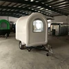 Ice Cream Coffee Roll Cart crepes fruit shape cart fast business food truck trailer body 2016 iran