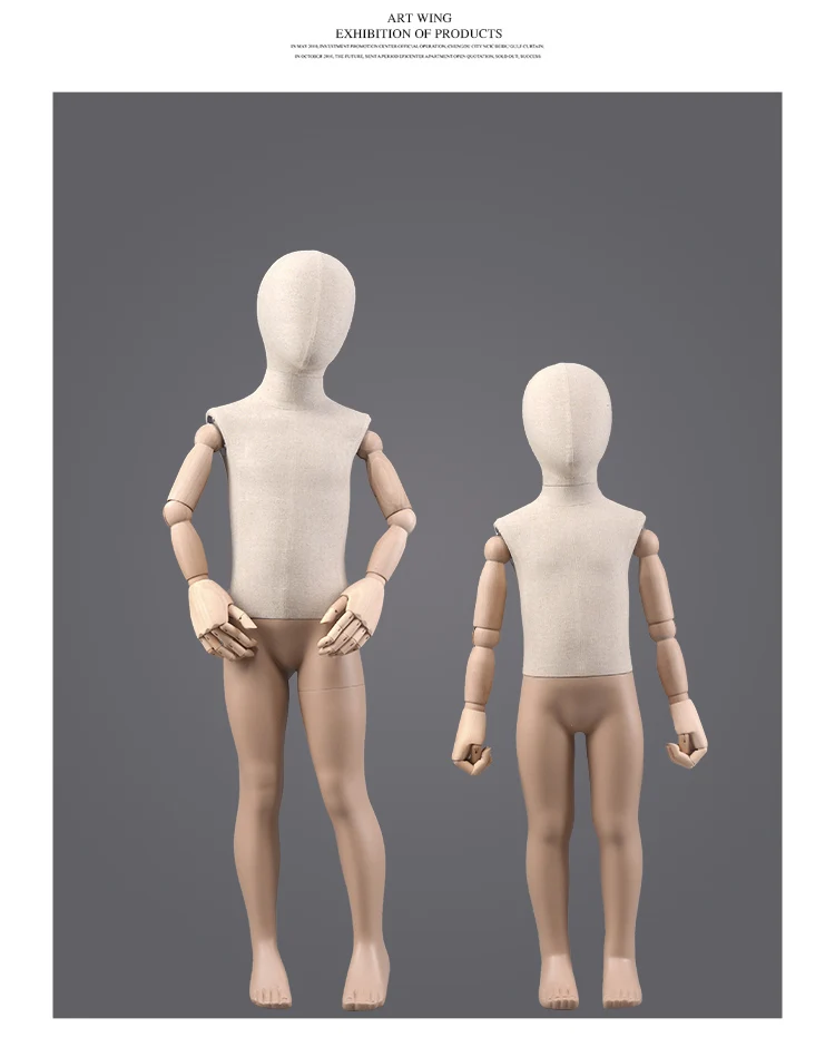 Flexible Manikin Girl Kids Mannequin Torso Foam Baby Full Body Doll