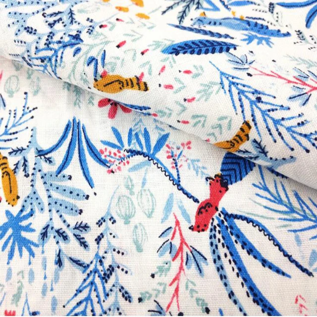 
Digital print custom design 160gsm 100% linen plain dyed solid Linen fabric for Blouses and shirt 