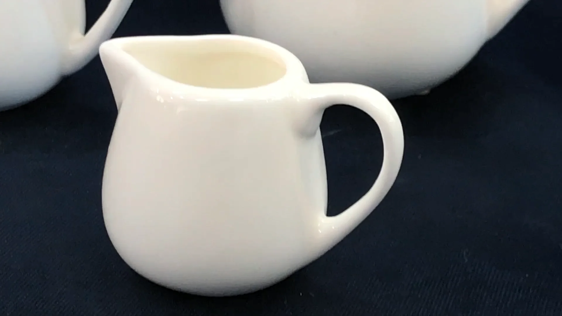 Restaurant Small Milk Jug Pot 90ml 130 Ml 200ml Cappuccino Foaming Milk Coffee Ceramic Creamer