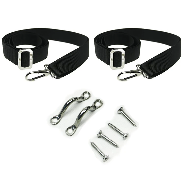 4 Pcs Adjustable Heavy Duty Bimini Top Straps Stainless Steel Boat