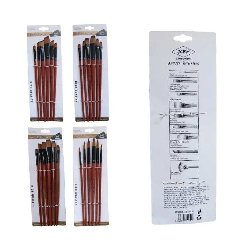 Art Factory Supplies Bulk Paint Brush With Simple Package,Hotsale Cheap