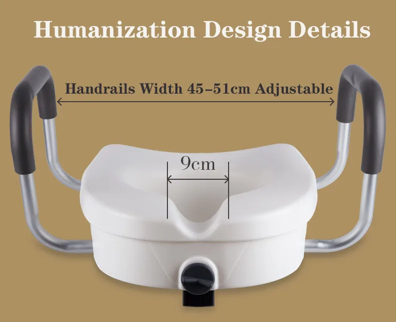 Jl670b White Toilet Seat Riser Toilet Seat Lifter For Bathroom Safety