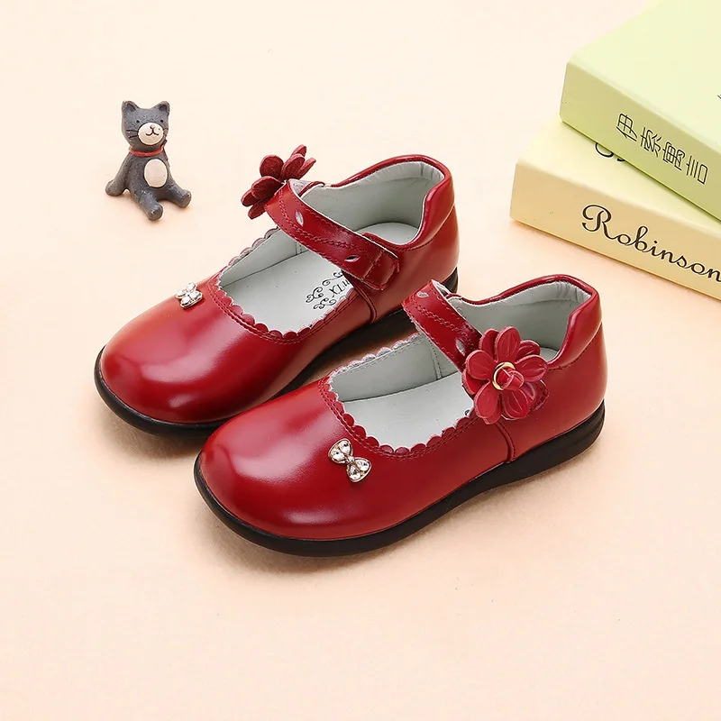 Beautiful Princess Children Dress Shoes Baby Kids Child School Shoes