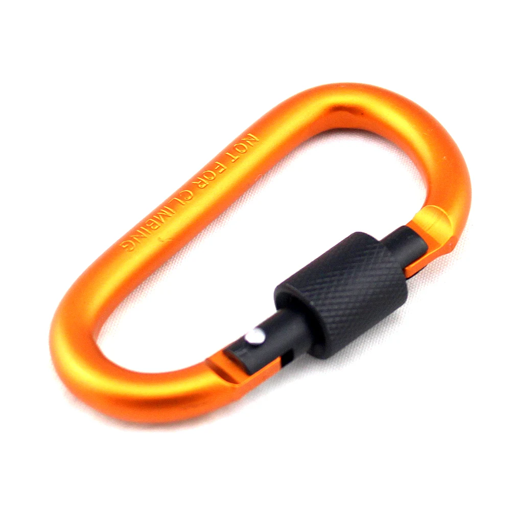 
Factory Sale Cheap Hiking Equipment Military Keychain D Type Carabiner, 2020 Amazon New Products Metal Carabiner 