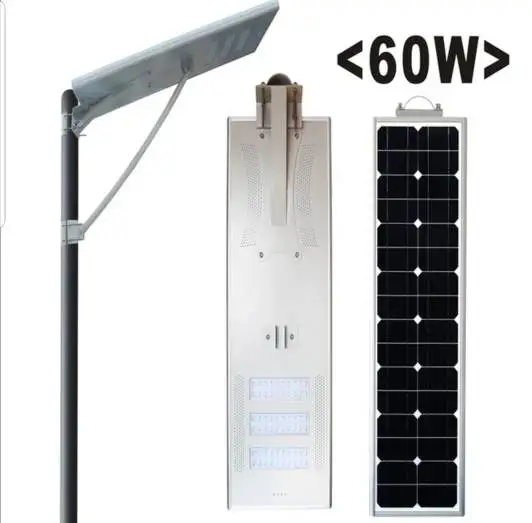 60w all in one solar led street light price system