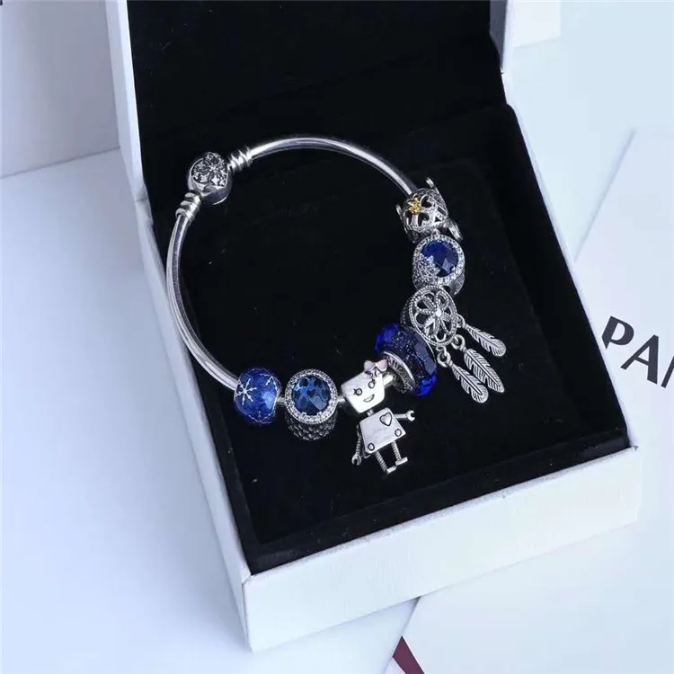 Factory Wholesale Suitable Pandora Charm Bracelet Sterling Silver 925